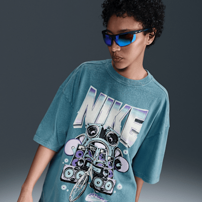 Nike AIR GRAPHIC クルーネック Tシャツ 男女OK Nike - Men - Air Graphic Print Connect Tee - White – Nohble